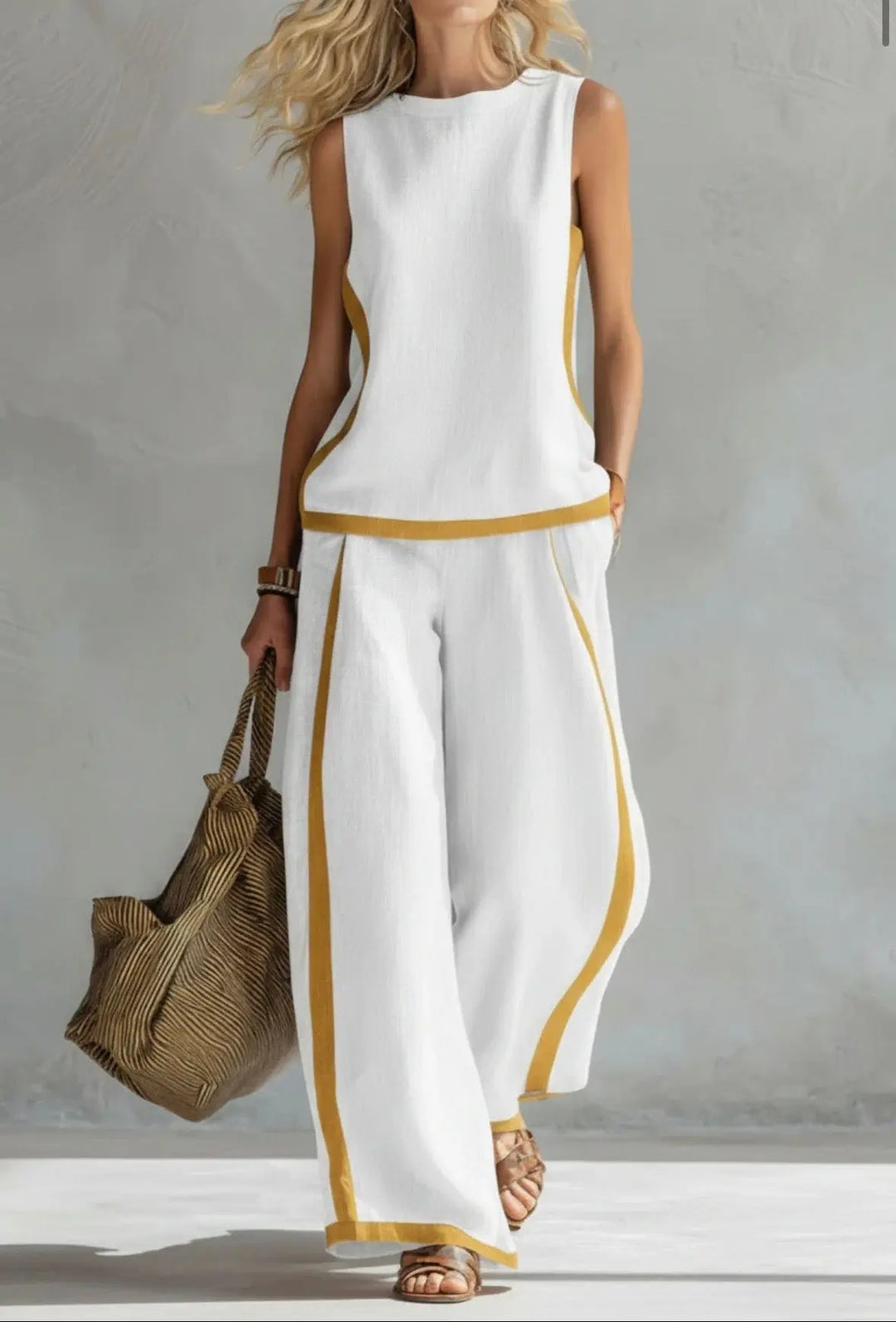 LEILA | Elegant Cotton and Linen Set CULT ÉIRE