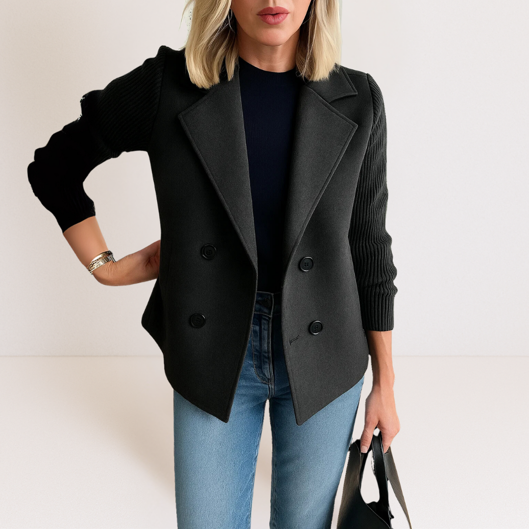 Feyrinna | Elegant Knit-sleeve Jacket CULTÉIRE DUBLIN