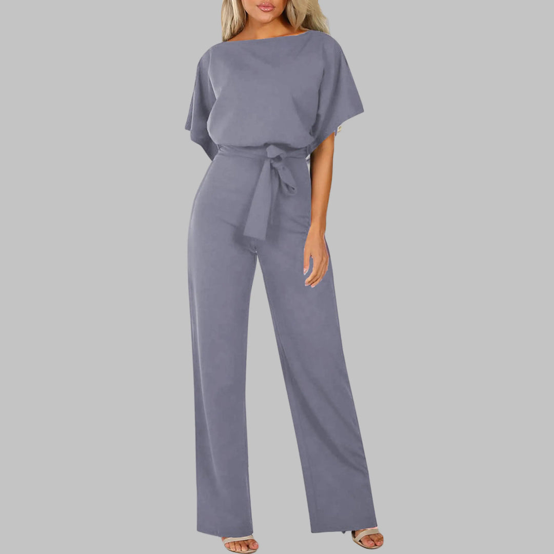 WANNON™ - Casual Tie Front Batwing Sleeve Jumpsuit CULT ÉIRE
