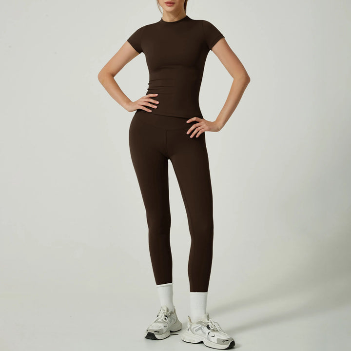 UBE™ - Casual Plain Top and Leggings Loungewear Set CULT ÉIRE