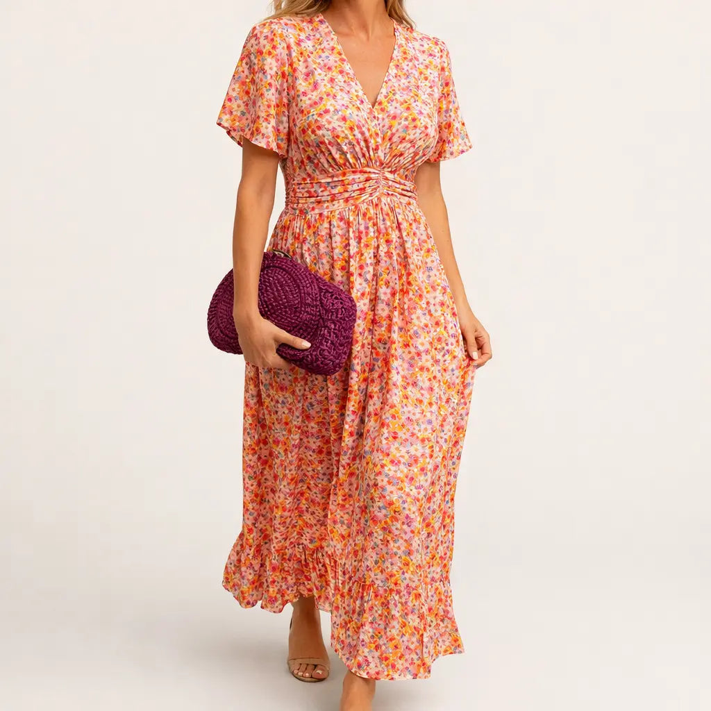 FAITH™ | Elegant Long Dress With Flowers CULT ÉIRE