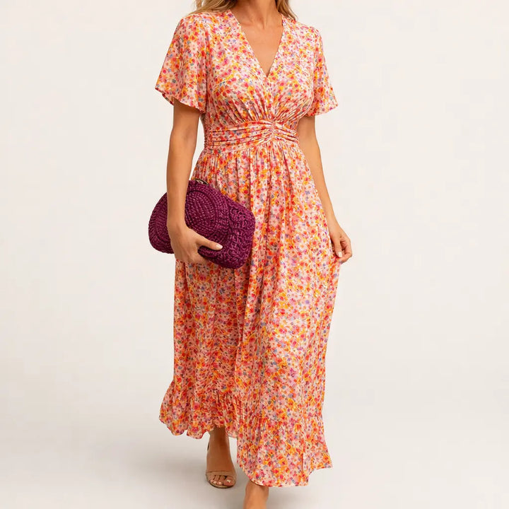 FAITH™ | Elegant Long Dress With Flowers CULT ÉIRE