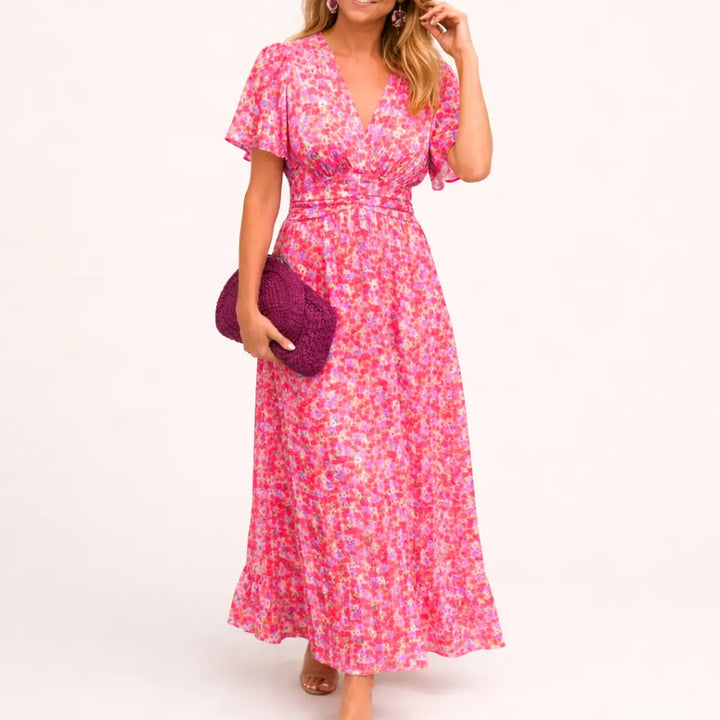 FAITH™ | Elegant Long Dress With Flowers CULT ÉIRE