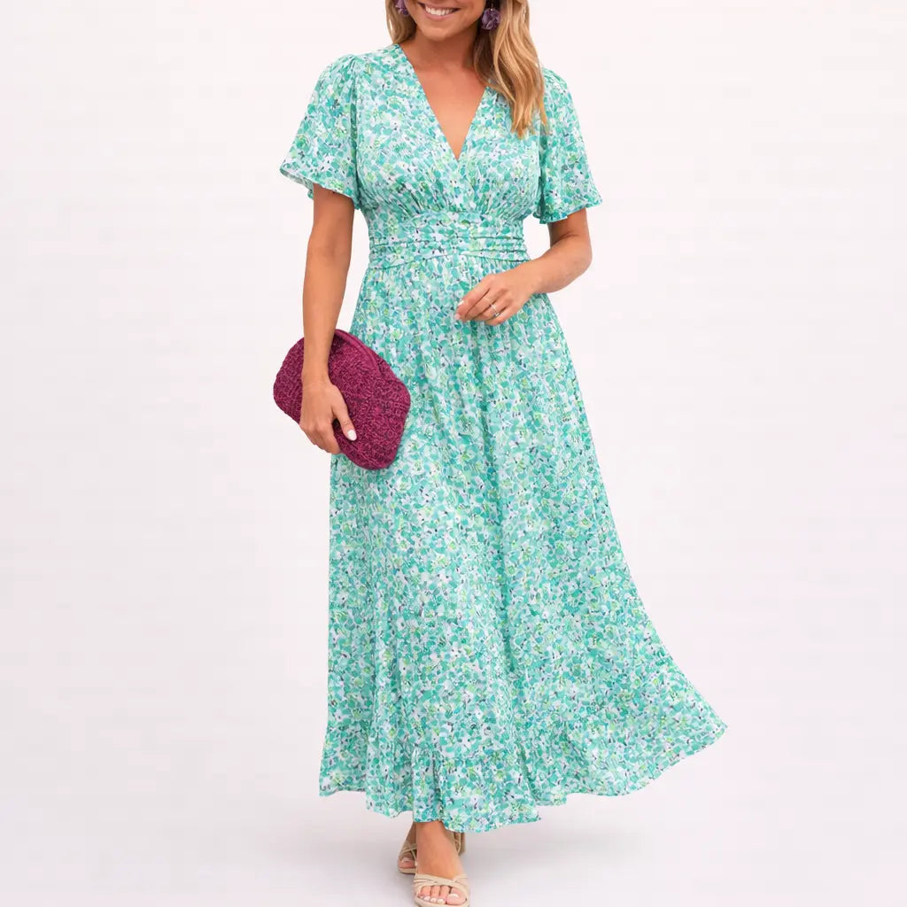 FAITH™ | Elegant Long Dress With Flowers CULT ÉIRE