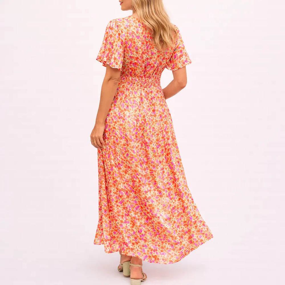 FAITH™ | Elegant Long Dress With Flowers CULT ÉIRE