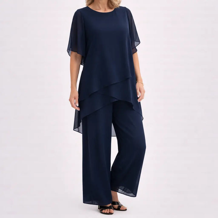 AMANDA™ | Co-ord Set with Draped Palazzo Pants CULT ÉIRE