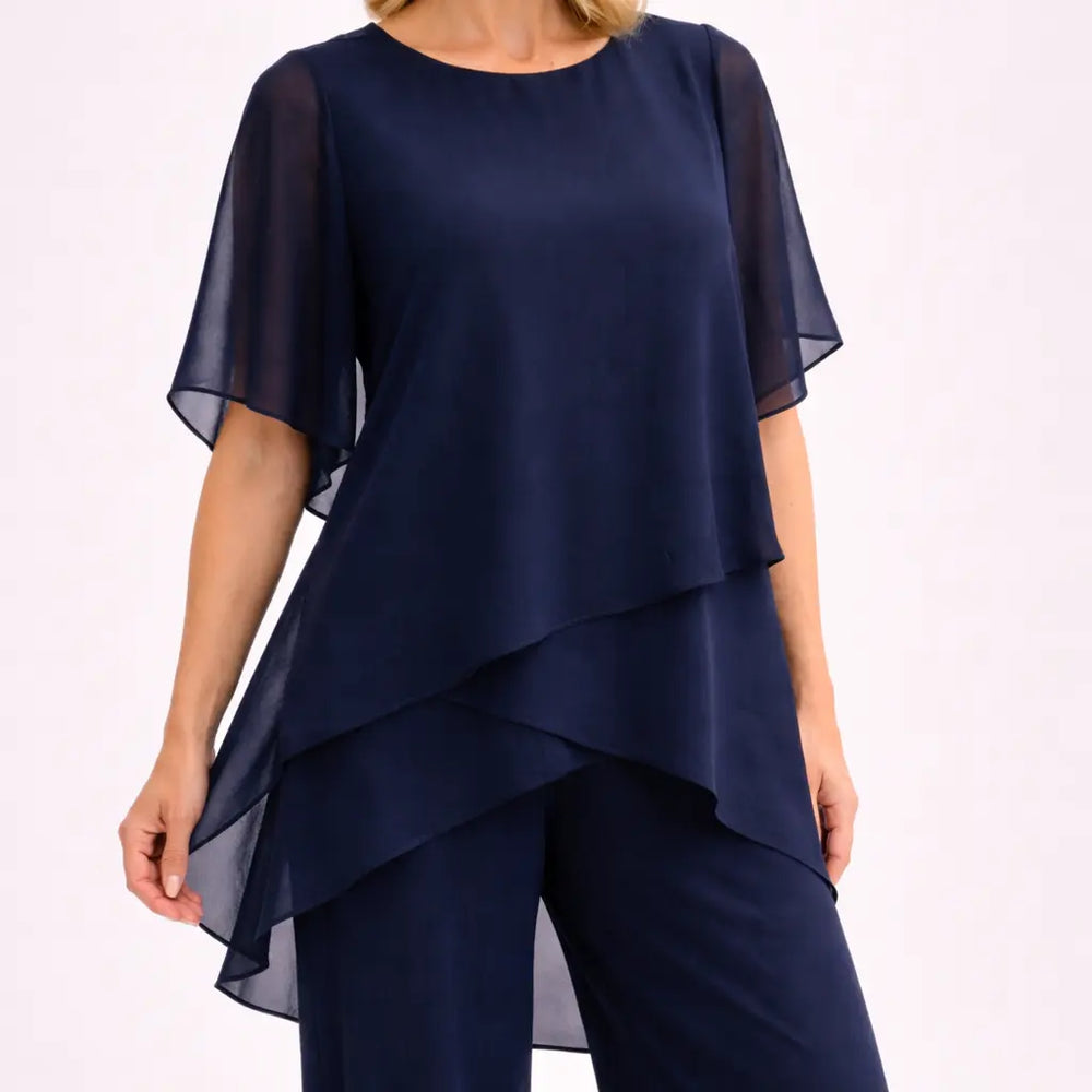 AMANDA™ | Co-ord Set with Draped Palazzo Pants CULT ÉIRE