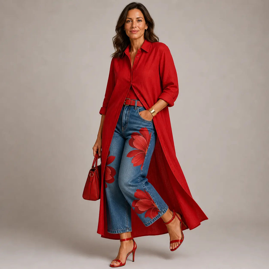 DANIELLA | Linen Dress & Floral Denim Set CULT ÉIRE