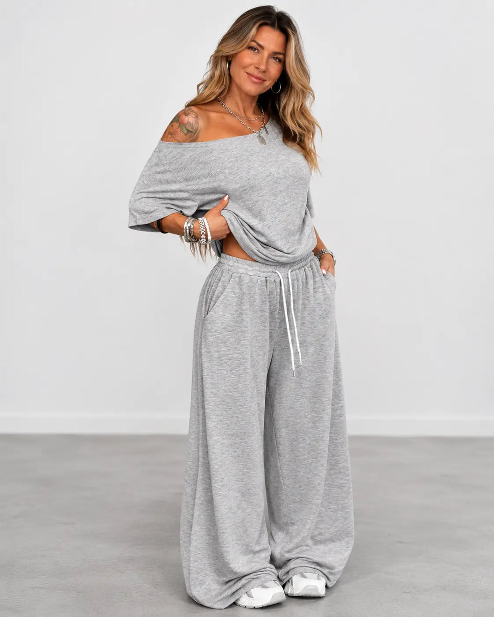Emilia™ | Set with Top and Wide Trousers CULT ÉIRE