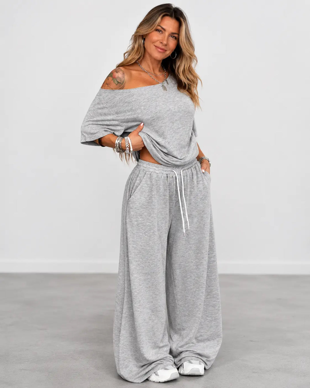 Emilia™ | Set with Top and Wide Trousers CULT ÉIRE