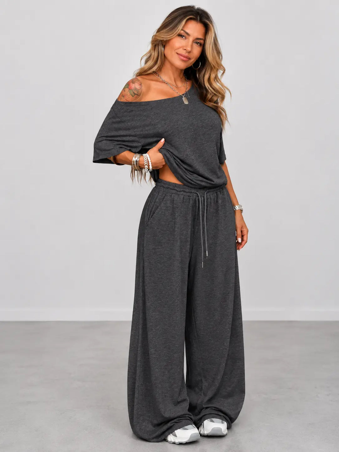 Emilia™ | Set with Top and Wide Trousers CULT ÉIRE