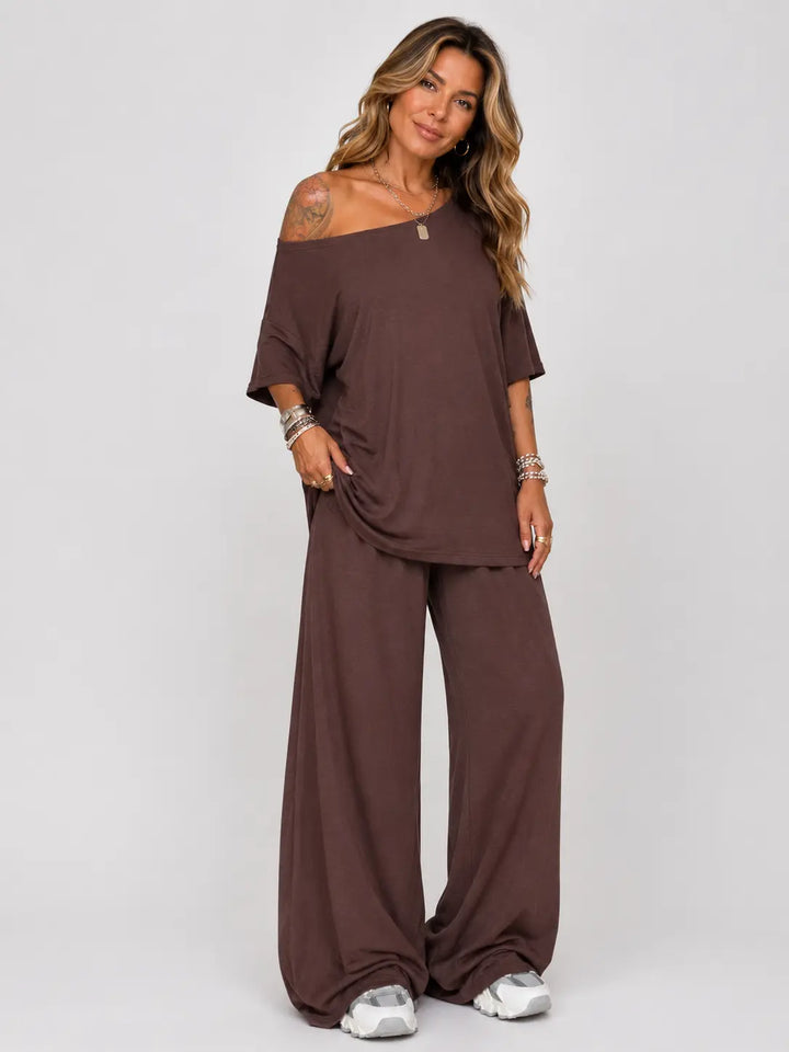 Emilia™ | Set with Top and Wide Trousers CULT ÉIRE