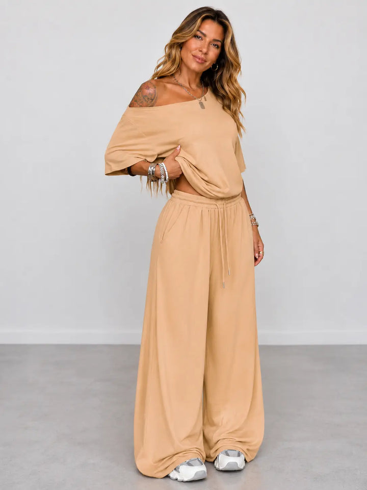 Emilia™ | Set with Top and Wide Trousers CULT ÉIRE
