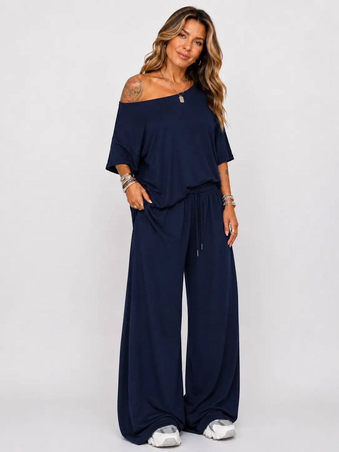 Emilia™ | Set with Top and Wide Trousers CULT ÉIRE