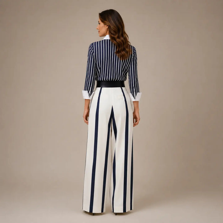 CELINE | Striped Wide Leg Trouser Set CULT ÉIRE