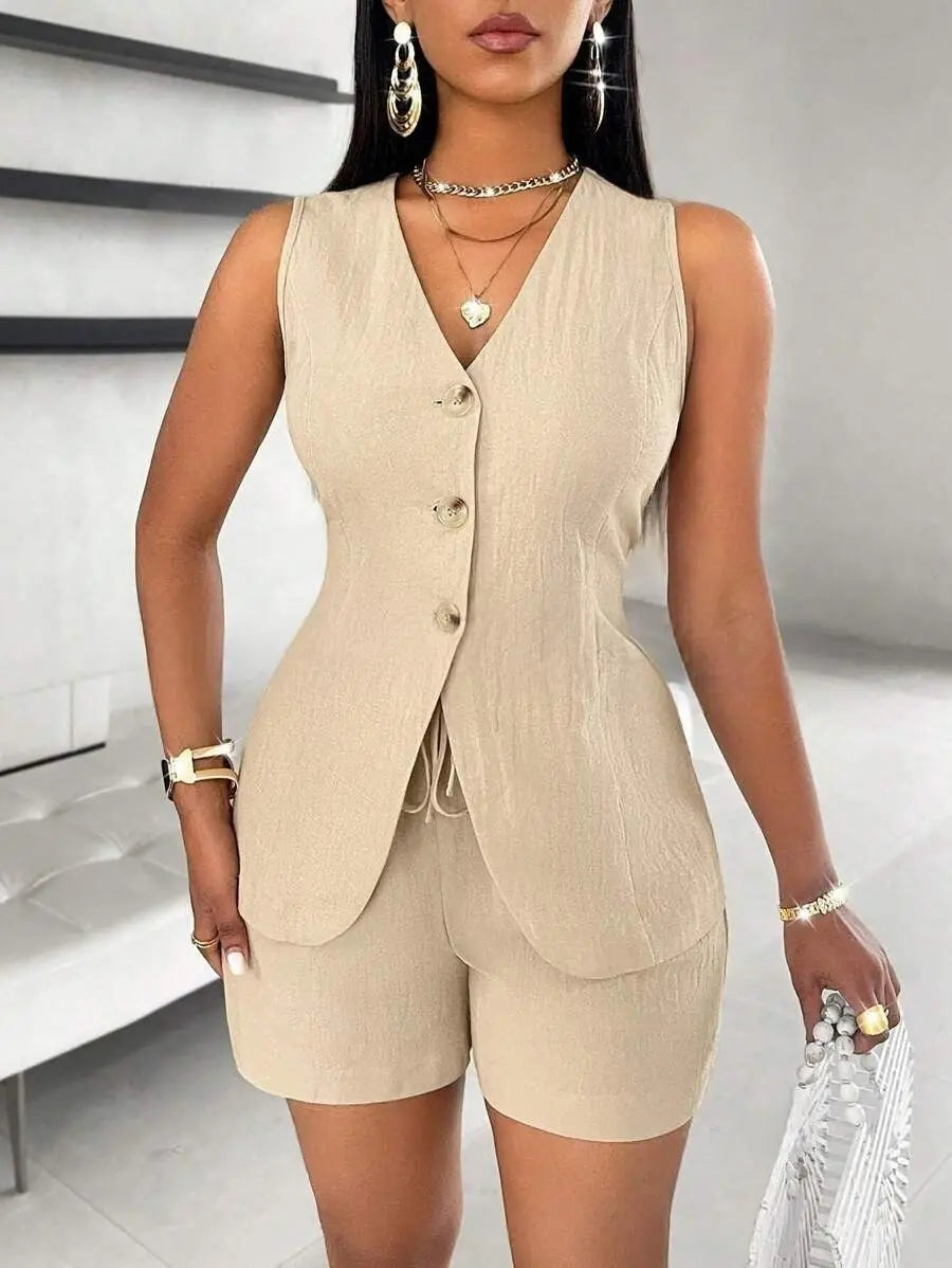 CHELENA™ – Chic Summer Vest and Shorts Set CULT ÉIRE