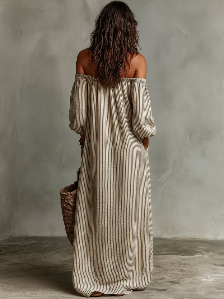 CARMEN | Long Off Shoulder Dress CULTÉIRE DUBLIN