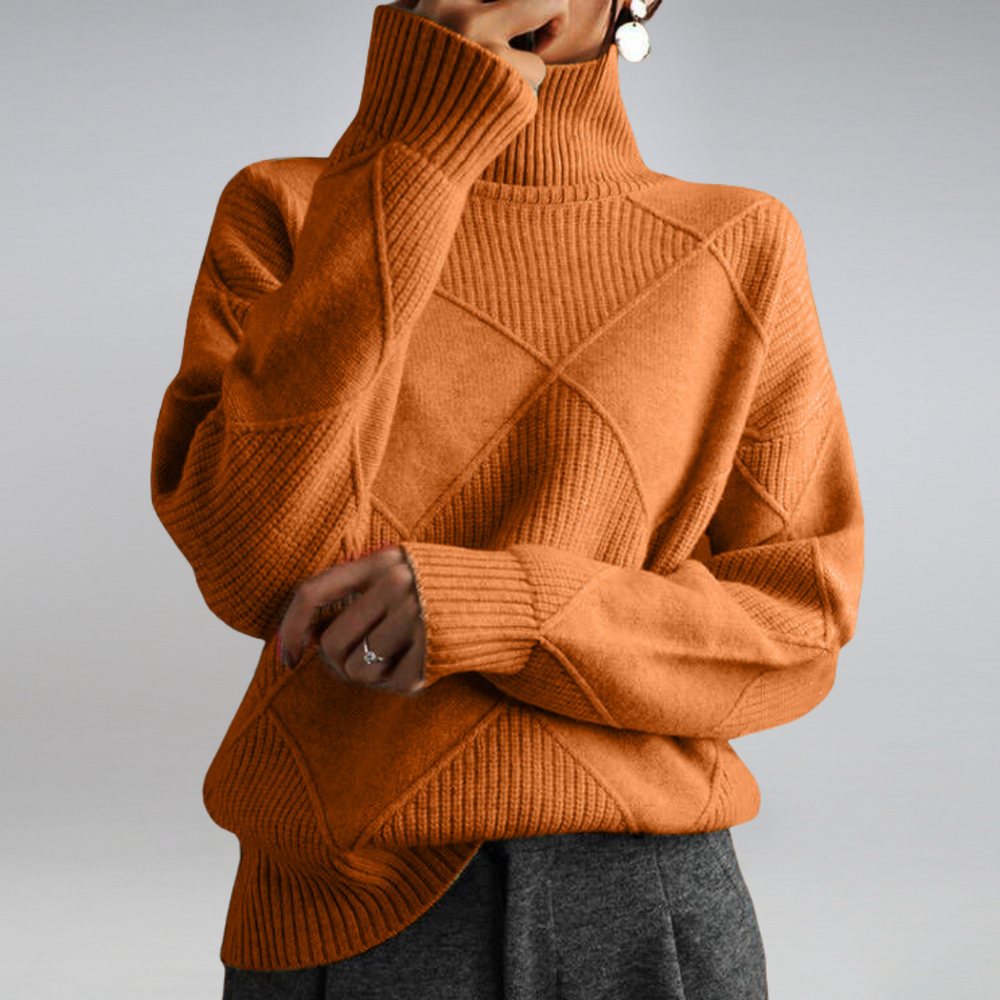 LINLEY™ | Luxe Ribbed Turtleneck Pullover CULTÉIRE DUBLIN