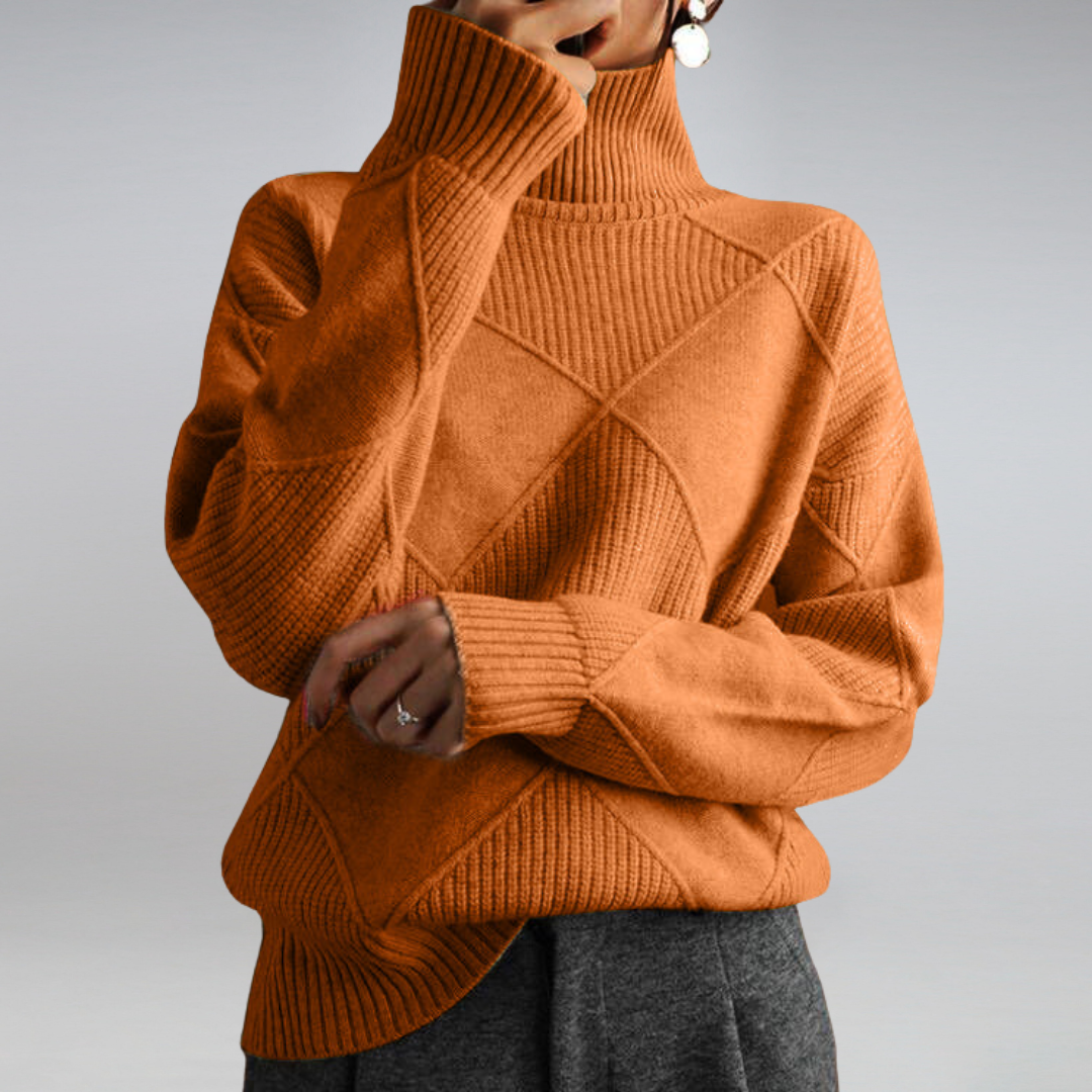 LINLEY™ | Luxe Ribbed Turtleneck Pullover CULTÉIRE DUBLIN