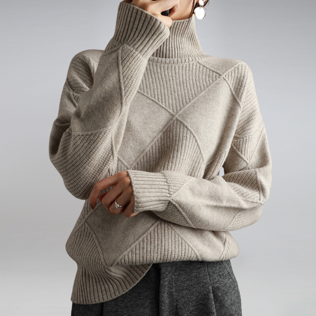 LINLEY™ | Luxe Ribbed Turtleneck Pullover CULTÉIRE DUBLIN