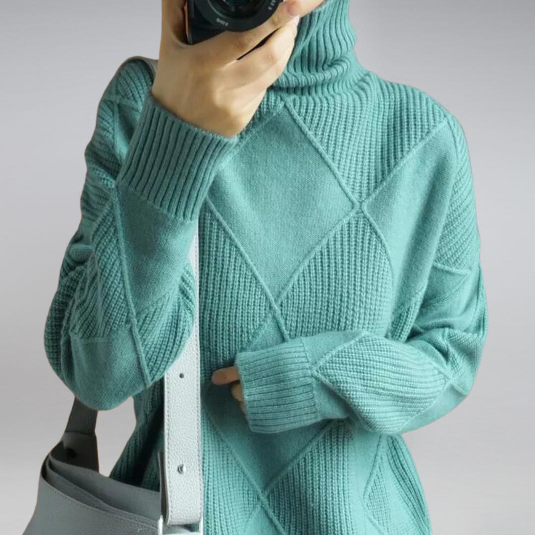 LINLEY™ | Luxe Ribbed Turtleneck Pullover CULTÉIRE DUBLIN