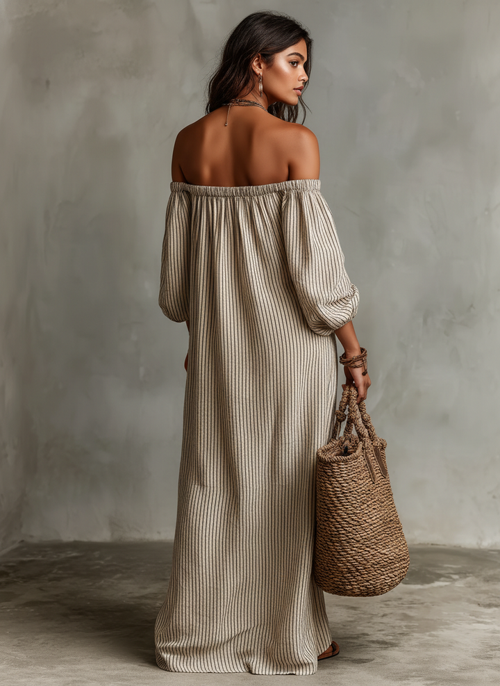 CARMEN | Long Off Shoulder Dress CULTÉIRE DUBLIN