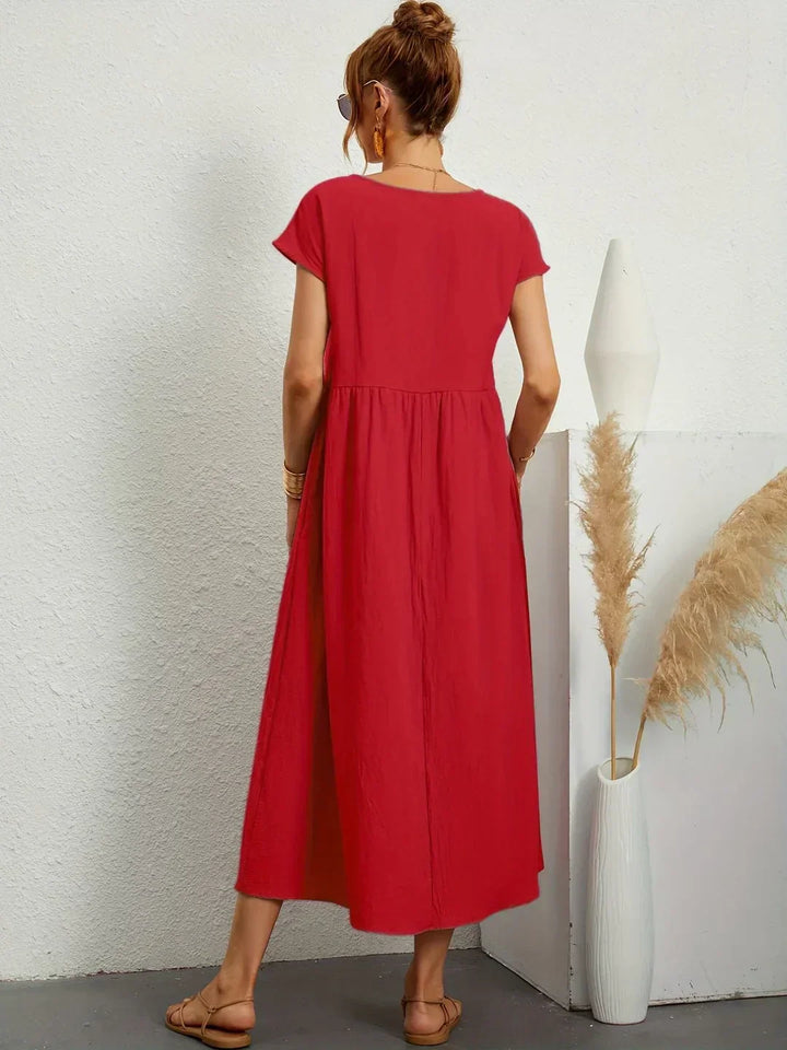 GABRIELLE™ — A Flowing Midi Dress with Timeless Elegance CULTÉIRE DUBLIN