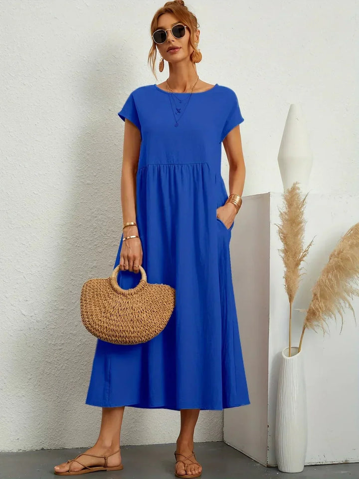 GABRIELLE™ — A Flowing Midi Dress with Timeless Elegance CULTÉIRE DUBLIN