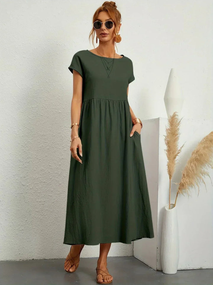 GABRIELLE™ — A Flowing Midi Dress with Timeless Elegance CULTÉIRE DUBLIN