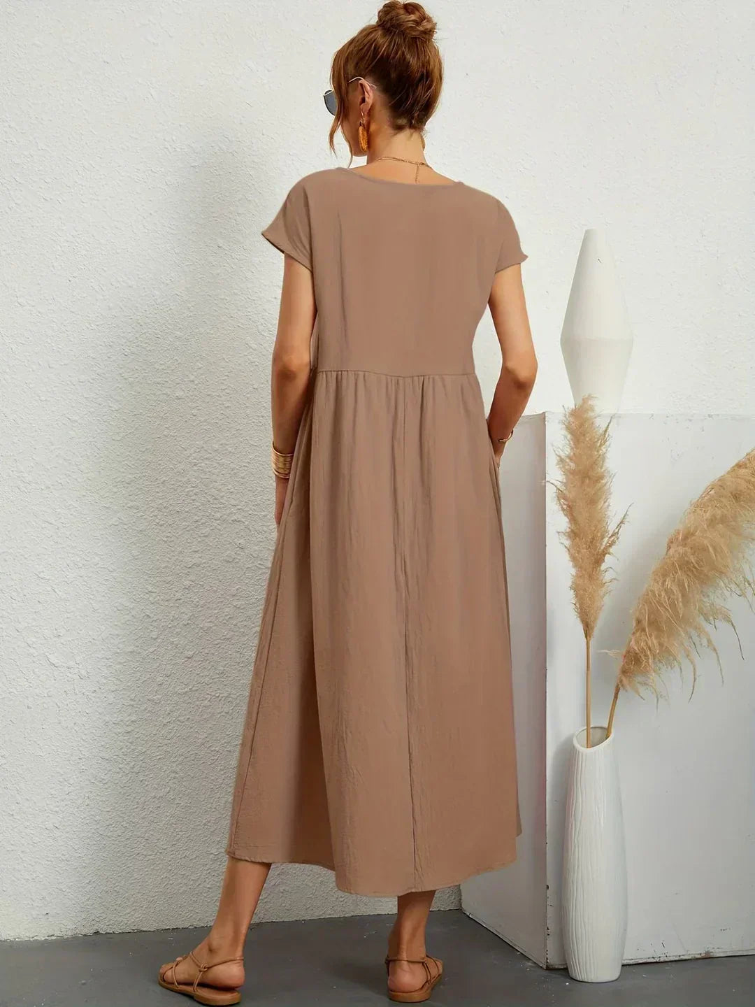 GABRIELLE™ — A Flowing Midi Dress with Timeless Elegance CULTÉIRE DUBLIN