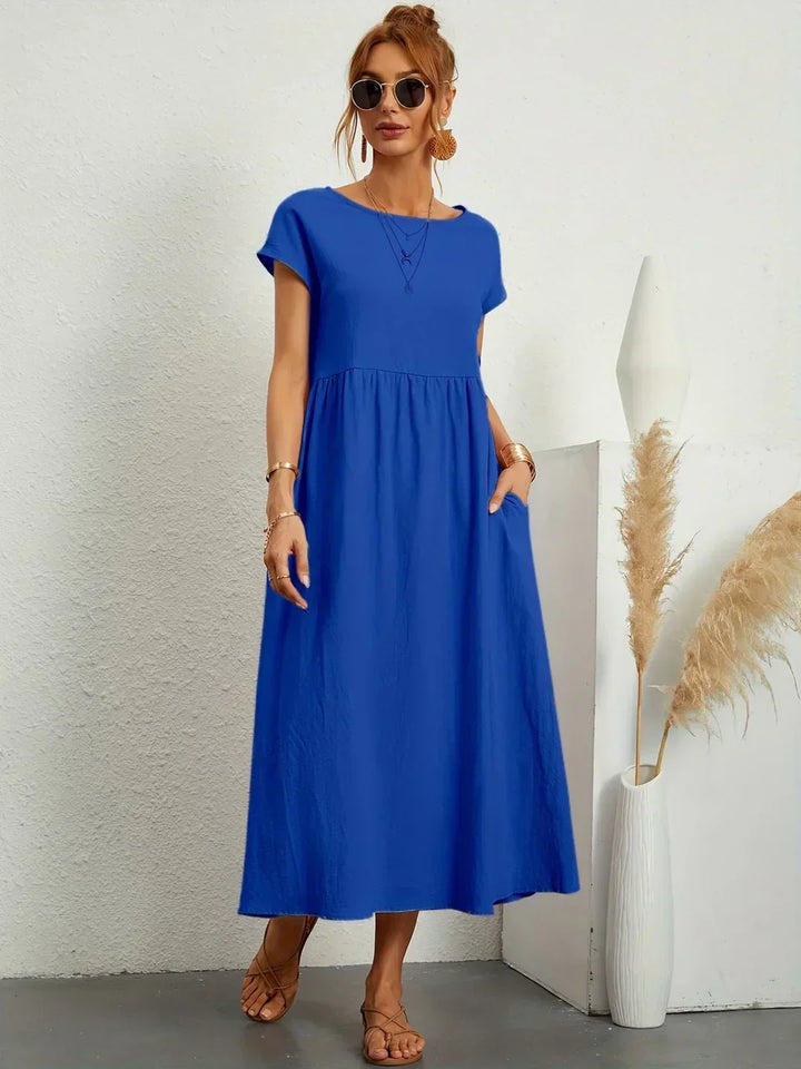 GABRIELLE™ — A Flowing Midi Dress with Timeless Elegance CULTÉIRE DUBLIN