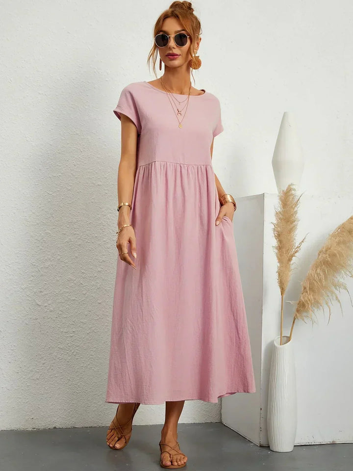 GABRIELLE™ — A Flowing Midi Dress with Timeless Elegance CULTÉIRE DUBLIN