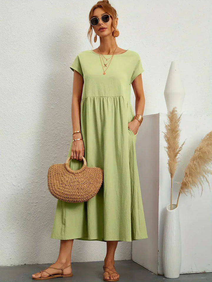 GABRIELLE™ — A Flowing Midi Dress with Timeless Elegance CULTÉIRE DUBLIN