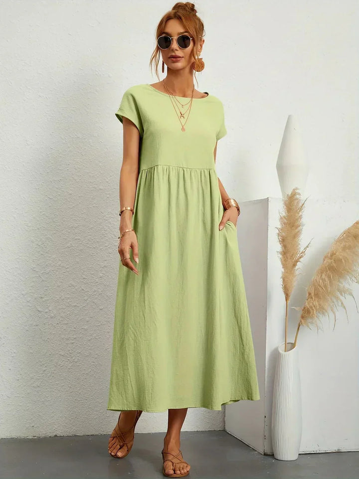 GABRIELLE™ — A Flowing Midi Dress with Timeless Elegance CULTÉIRE DUBLIN