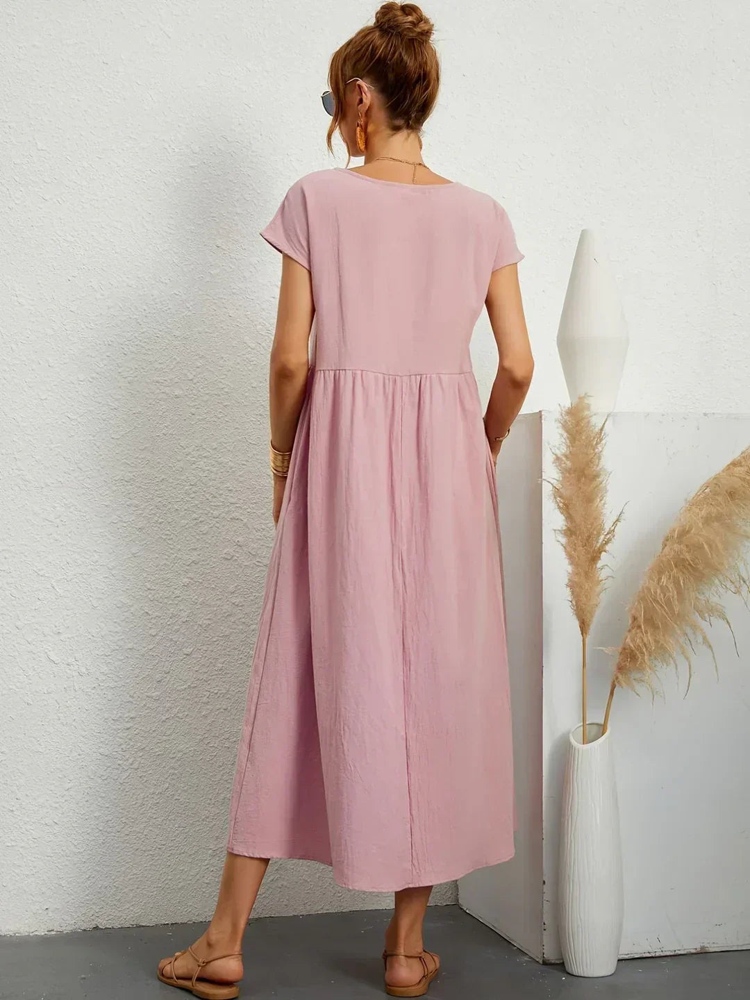 GABRIELLE™ — A Flowing Midi Dress with Timeless Elegance CULTÉIRE DUBLIN
