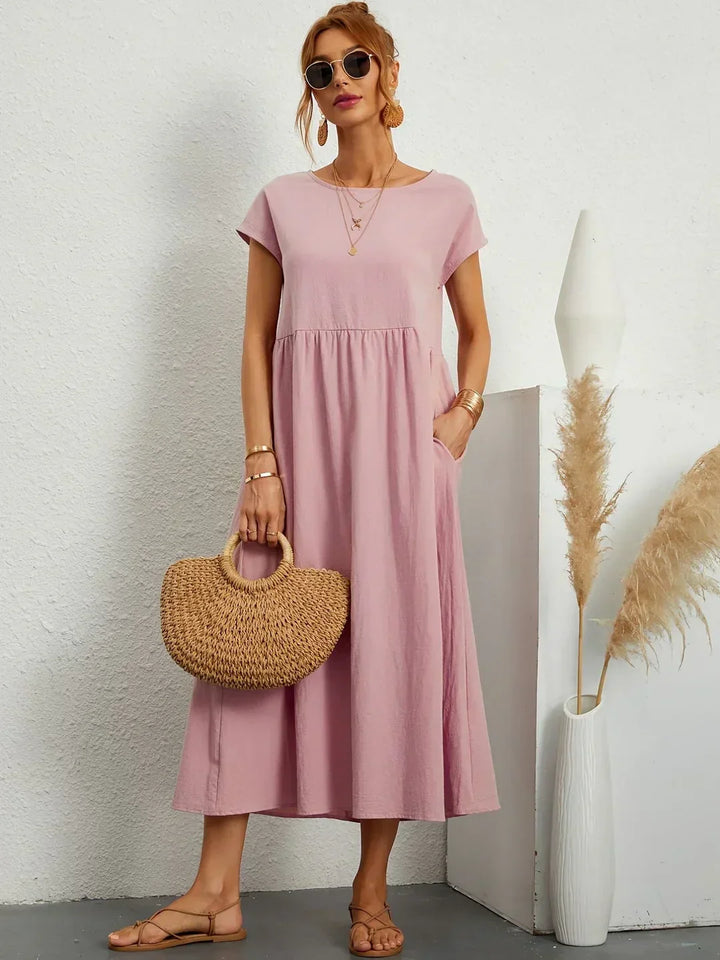 GABRIELLE™ — A Flowing Midi Dress with Timeless Elegance CULTÉIRE DUBLIN