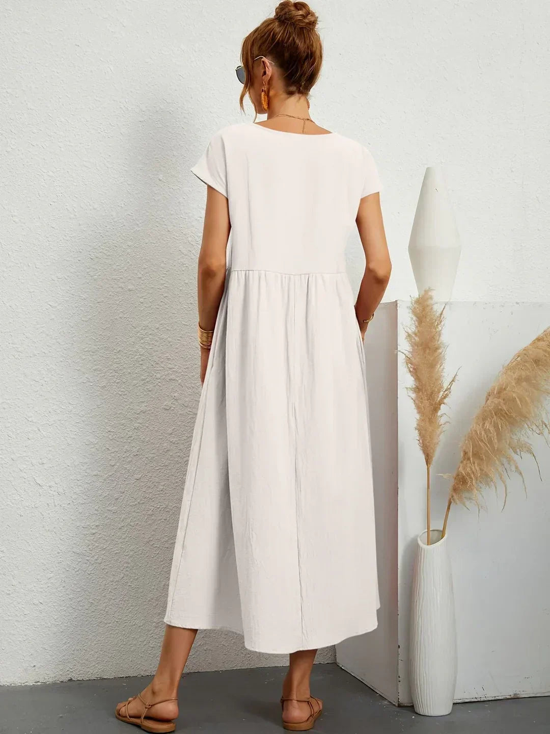 GABRIELLE™ — A Flowing Midi Dress with Timeless Elegance CULTÉIRE DUBLIN