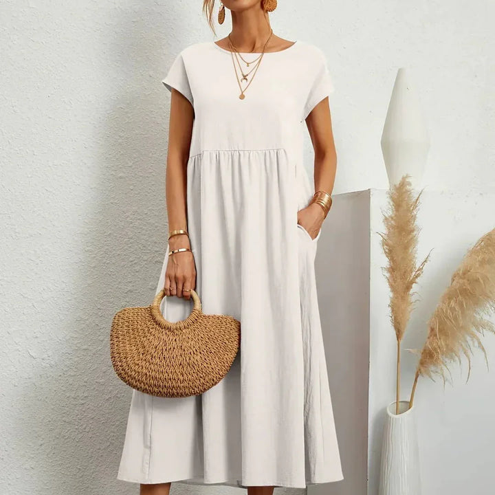 GABRIELLE™ — A Flowing Midi Dress with Timeless Elegance CULTÉIRE DUBLIN