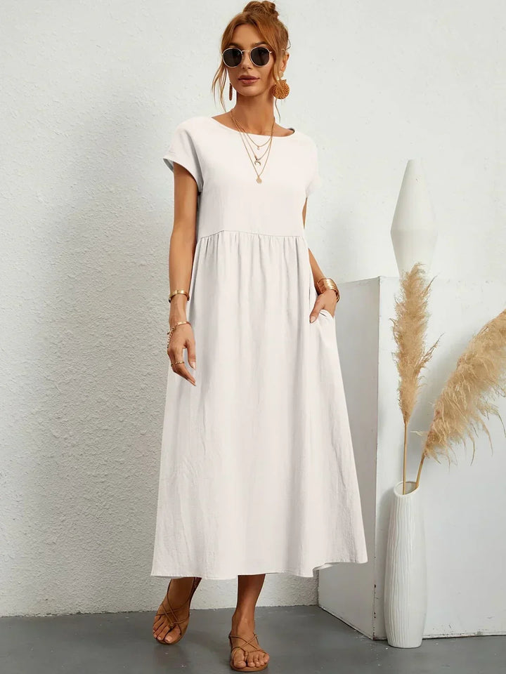 GABRIELLE™ — A Flowing Midi Dress with Timeless Elegance CULTÉIRE DUBLIN