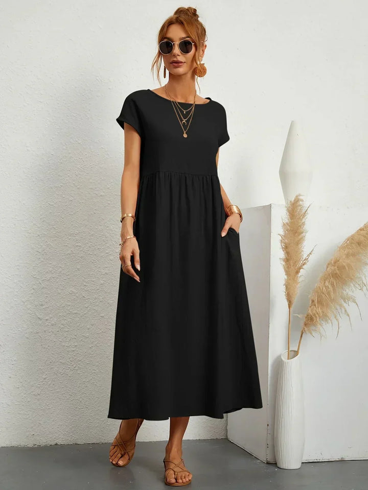 GABRIELLE™ — A Flowing Midi Dress with Timeless Elegance CULTÉIRE DUBLIN