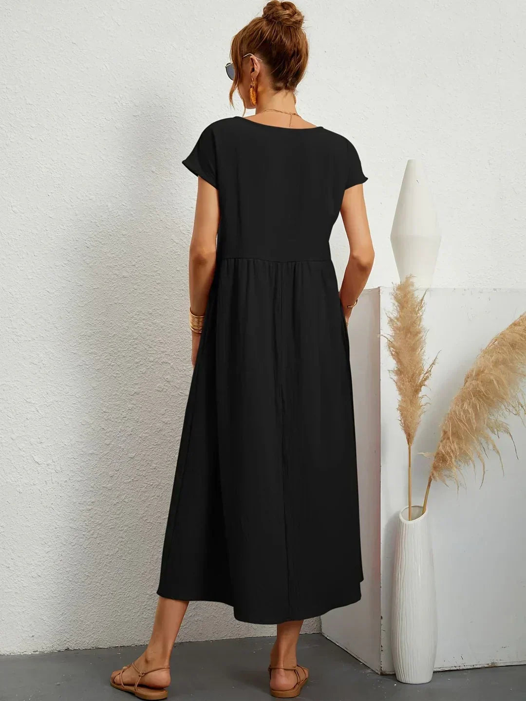 GABRIELLE™ — A Flowing Midi Dress with Timeless Elegance CULTÉIRE DUBLIN
