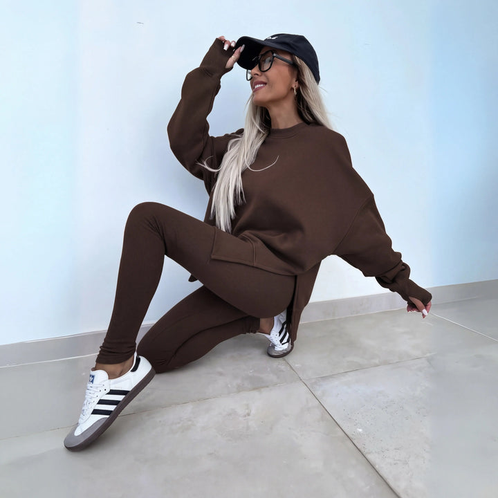 YACHI™ - Casual Long Sleeve Sweatshirt and Pants Set CULT ÉIRE