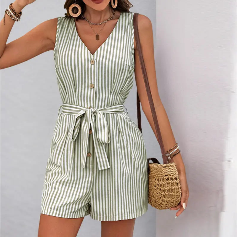 JAMILA™ – Lightweight Sleeveless Curvy Fit Tank Romper CULT ÉIRE