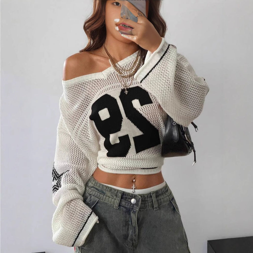 ALON™ – Retro Long Sleeve Pullover Sweater CULTÉIRE DUBLIN