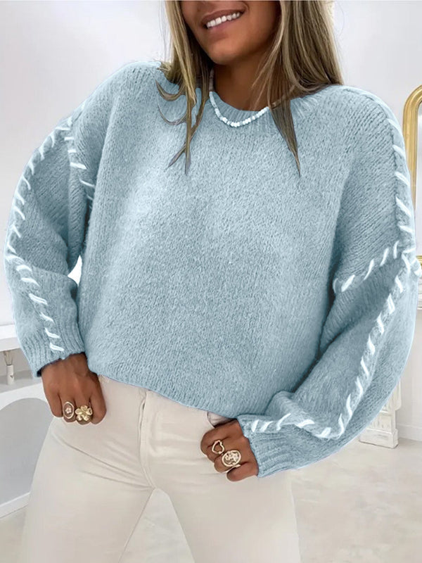 SERAH™ - Casual Round Neck Long Sleeve Sweater CULTÉIRE DUBLIN