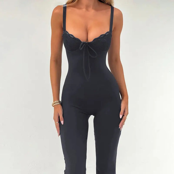 JENNIFER™ - Chic Heart Neck Line Sleeveless Jumpsuit CULT ÉIRE