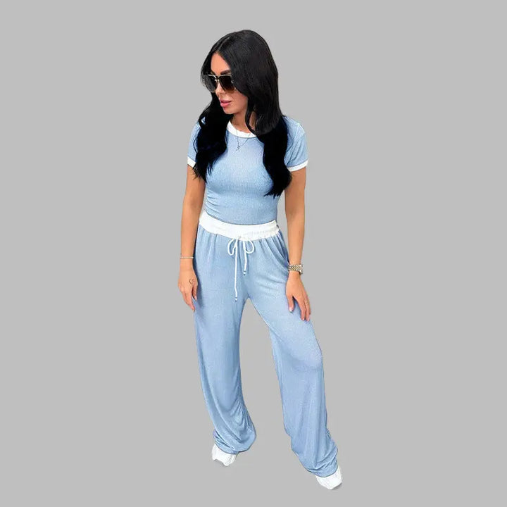 PLATU™ - Casual Short Sleeve and Wide Leg Pants Set CULT ÉIRE