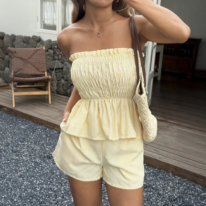 MAYA™ – Casual Strapless Co-Ord Set CULT ÉIRE