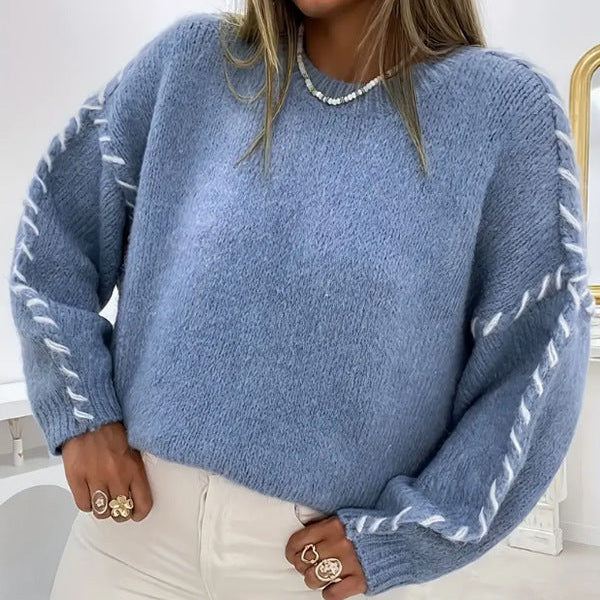 SERAH™ - Casual Round Neck Long Sleeve Sweater CULTÉIRE DUBLIN