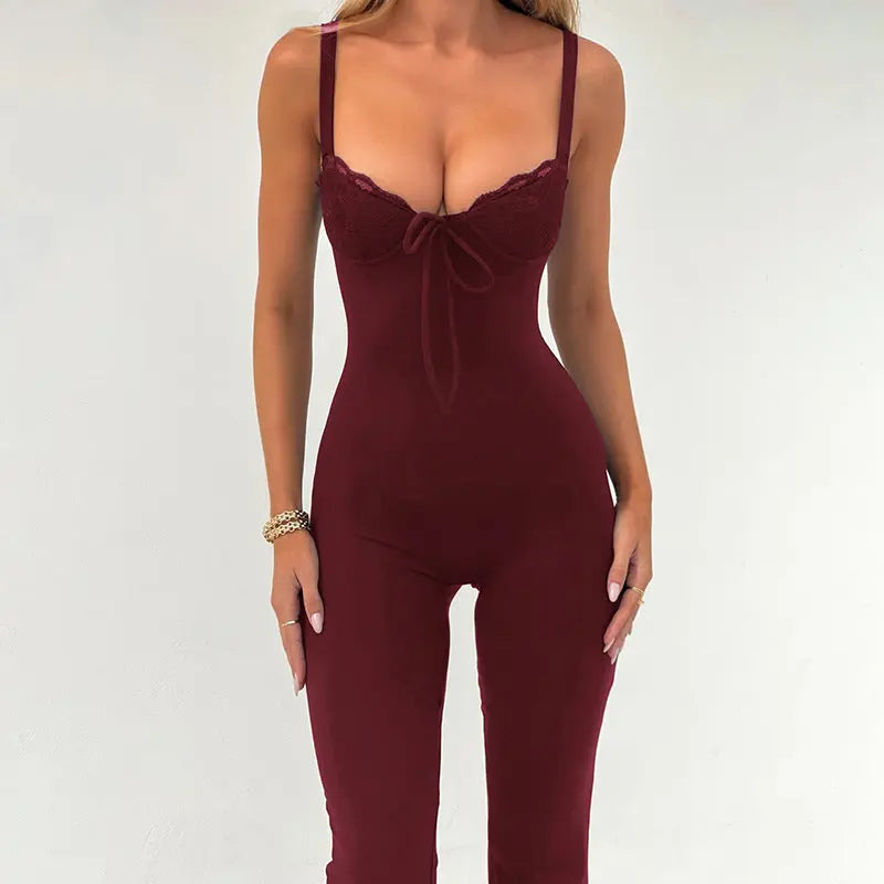 JENNIFER™ - Chic Heart Neck Line Sleeveless Jumpsuit CULT ÉIRE